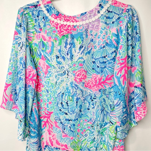 Lilly Pulitzer Delancey Dress Sink or Swim Flutter Butterfly Small - Picture 11 of 16
